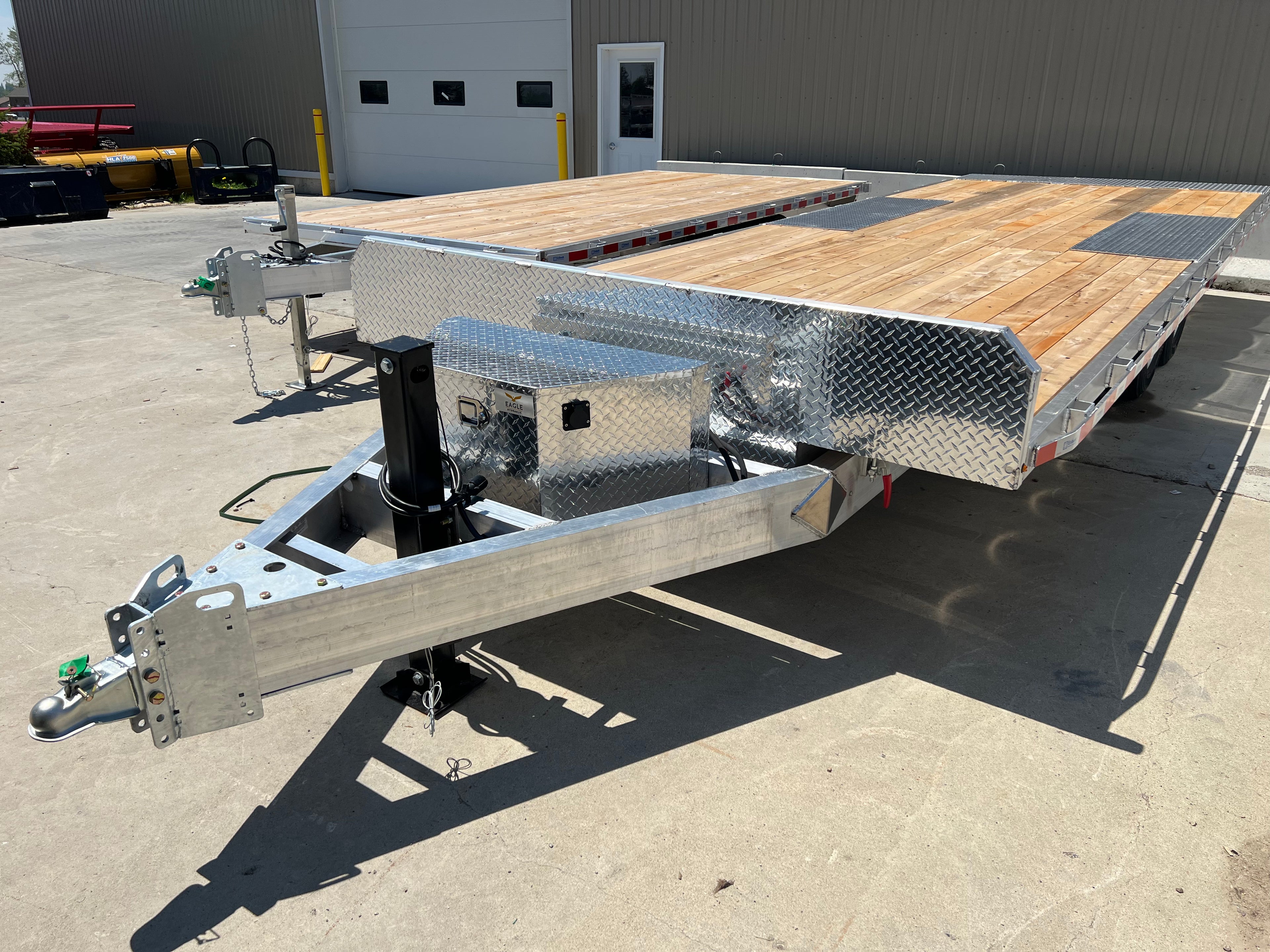 Hydraulic Tilt Deck Aluminum Trailer 24 foot 7 ton
