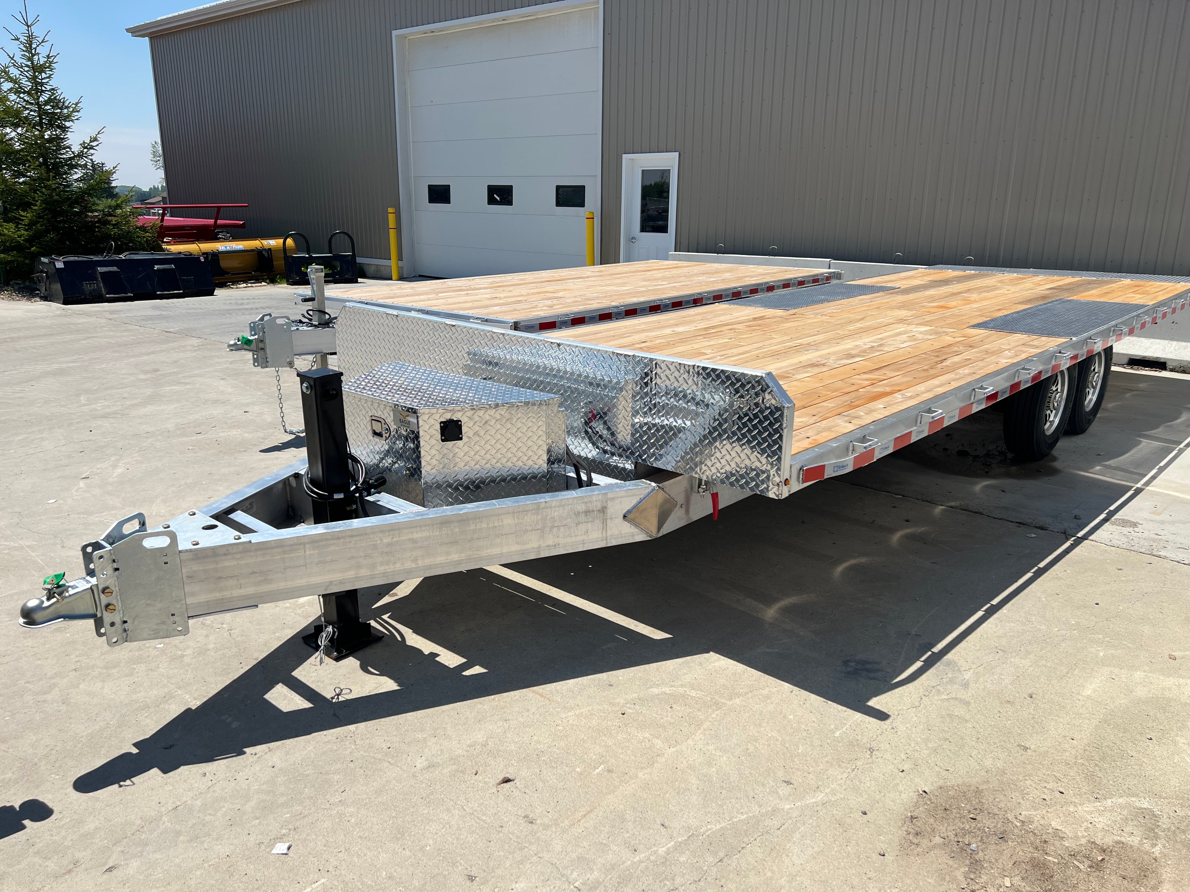 Hydraulic Tilt Deck Aluminum Trailer 24 foot 7 ton