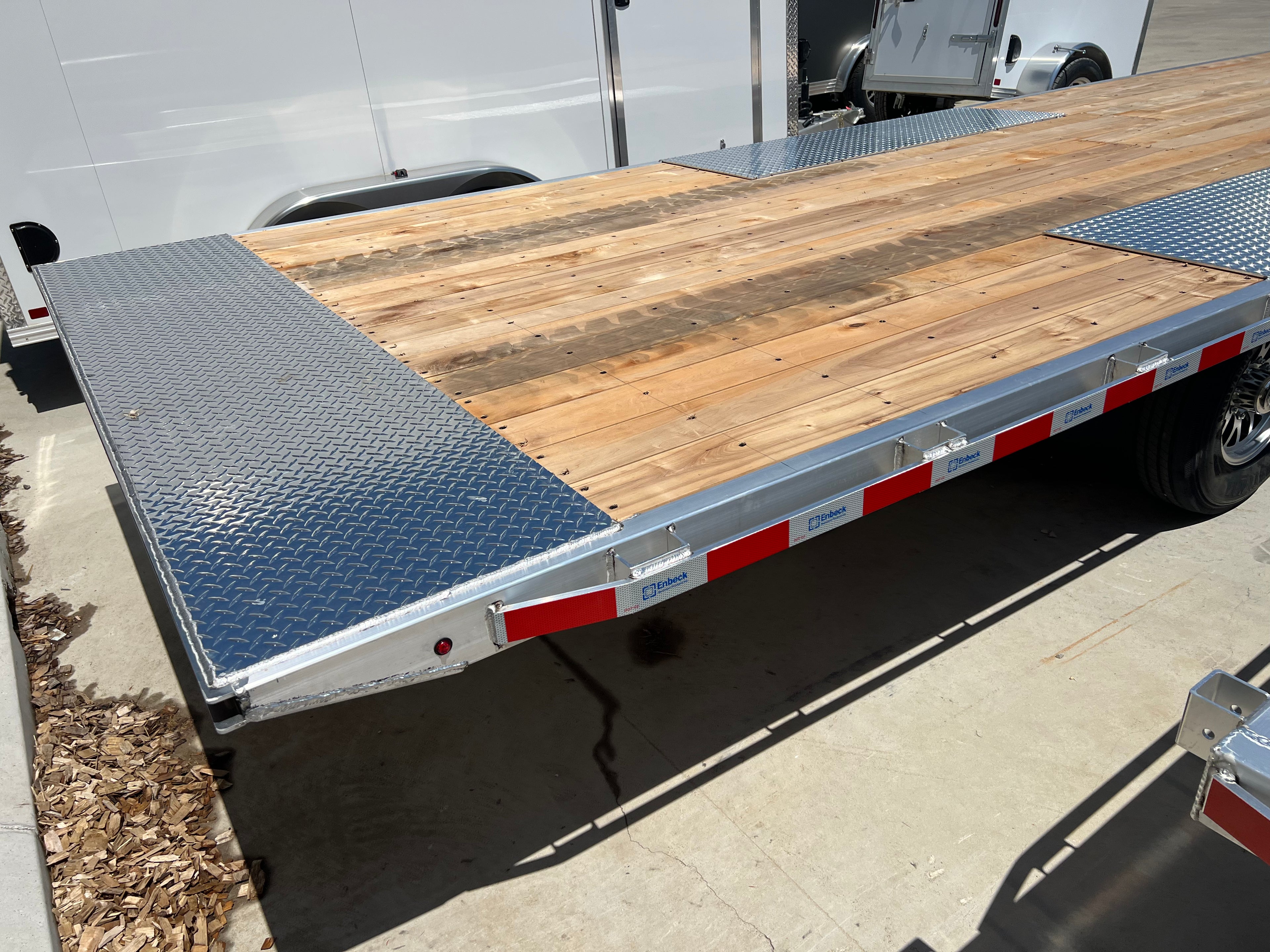 Hydraulic Tilt Deck Aluminum Trailer 24 foot 7 ton