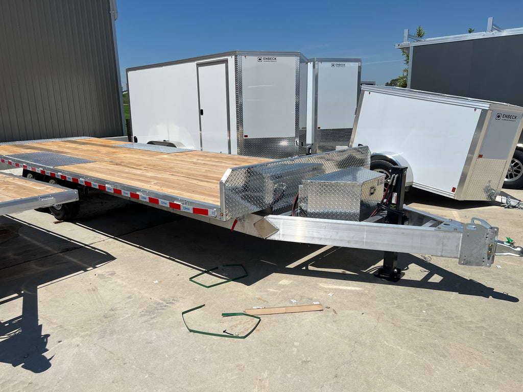 Hydraulic Tilt Deck Aluminum Trailer 24 foot 7 ton