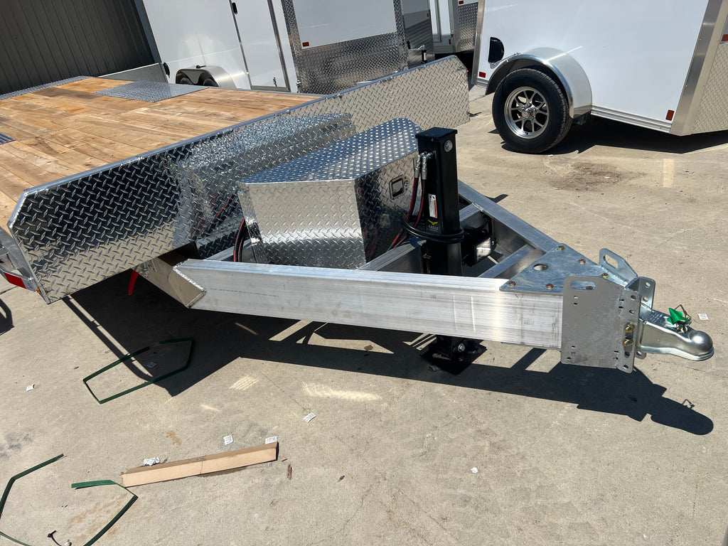 Hydraulic Tilt Deck Aluminum Trailer 24 foot 7 ton