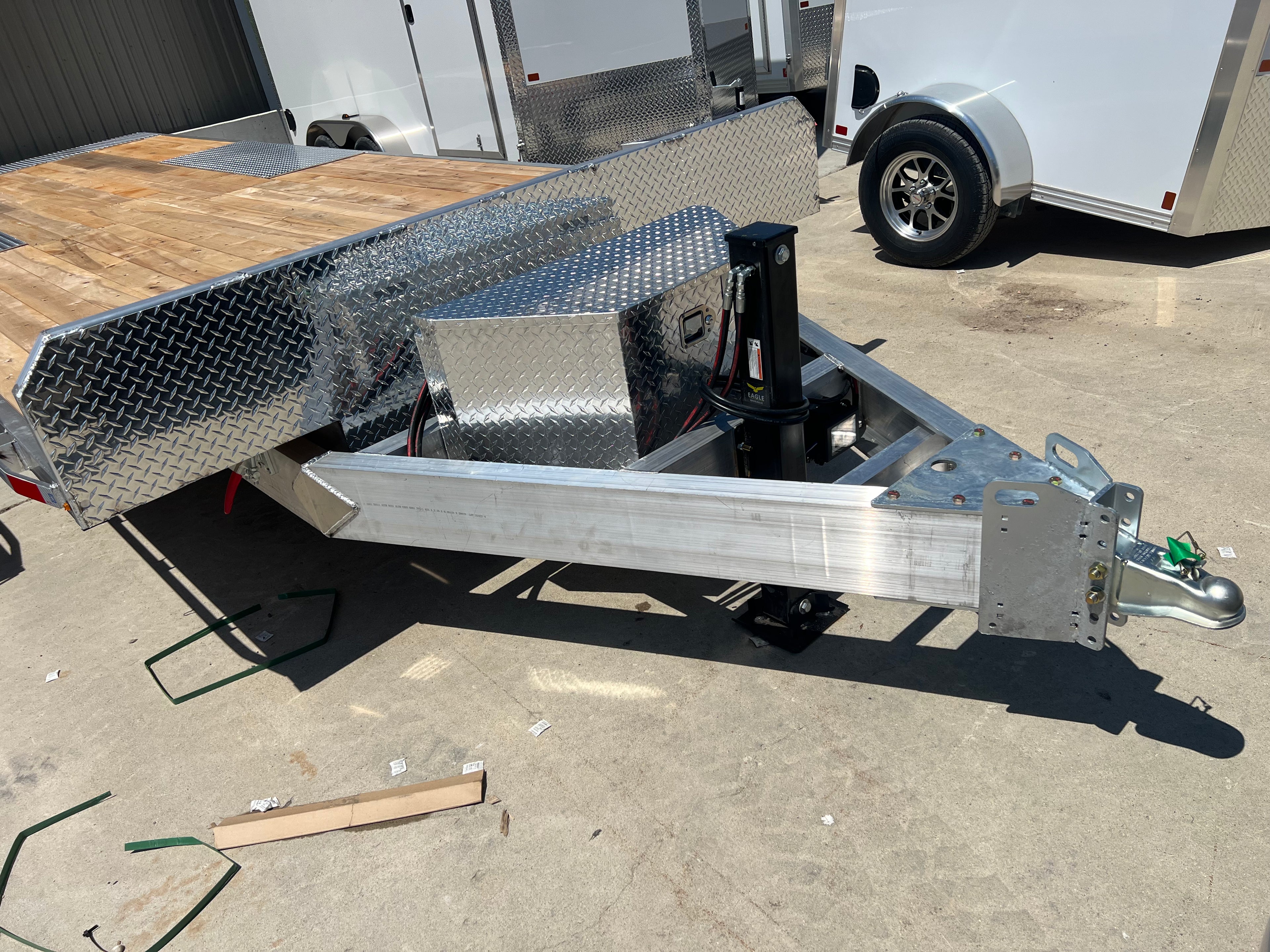 Hydraulic Tilt Deck Aluminum Trailer 24 foot 7 ton