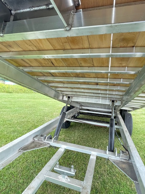 102 x 24 Tilt deckover Aluminum trailer